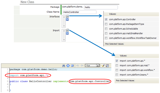 ClassCreateInterfaceAndImportSelections.png